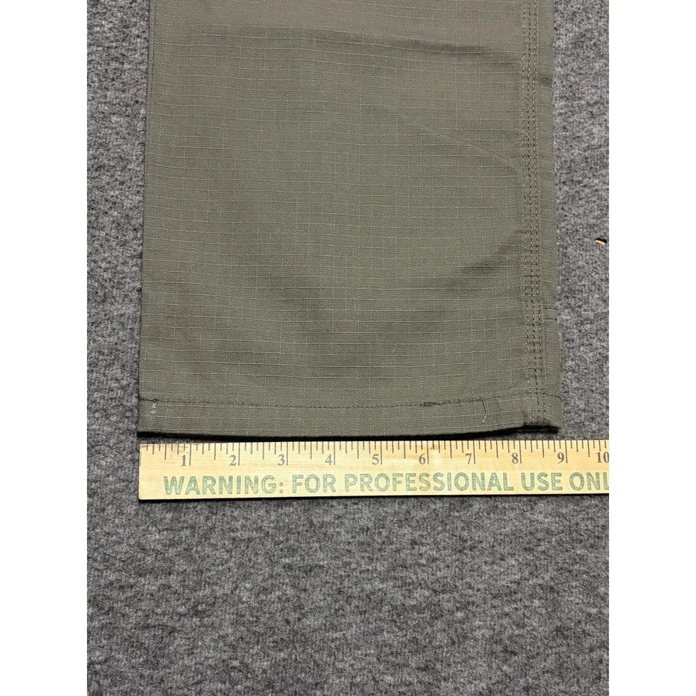Gravel Gear Ripstop Carpenter Pants Mens 36x30 Olive Relaxed Fit Straight Leg